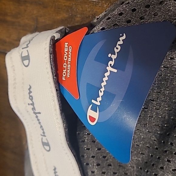 Champion Grey Fold Over Crop Track Pants L - Picture 2 of 5